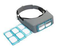 NIUPIKA Headband Magnifier Binocular Magnifying Glass Jewelry Magnifiers Head-mounted Double Lens Reading Jewelers Tools Head Wearing 4 Magnifications