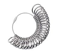 NIUPIKA Ring Sizer UK Size Gauge Set Finger Size Measurer Men Women Wedding Rings Sizing Jewellery Making Tools Size Measurement A-Z Metal Steel