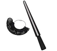 NIUPIKA Ring Sizer UK US Ring Measurement Tool UK Sizes Women Men Ring Size Measure Finger Ring Gauge Kit Ring Mandrel Plastic