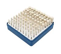 NIUPIKA Wool Felt Mounted Polishing Buff Wheels Bits Cone Polish Set Grinding Accessories Attachment for Rotary Tools 3mm Shank 100 Pcs