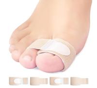 Niupiour Fabric Hammer Toe Correctors Buddy Wraps, 8 Pack of Toe Bandages Protectors for Women and Men, Hammer Toe Straightener for Overlapping, Toe Splints for Crooked, Curled, Bent and Broken