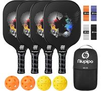 niupipo Pickleball Paddle, USAPA Approved Pro Graphite Pickleball Paddle/Paddles Set, Polypropylene Honeycomb Core, Cushion 4.72In Grip, Portable Bag/Paddle Cover, Lightweight Pickleball Racket
