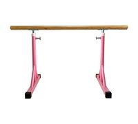 NIUSABOU Adjustable Wooden Dance Stretching Bar, Adjustable Freestanding Portable Steel Ballet Bar for Home Workouts, Multicolor, 1-1.5m(Pink,1m)
