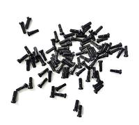 NIUSABOU Bike Spoke Nipple, Bicycle Spoke Nipples Brass 14G 2.0mm Black 12mm 14mm 16mm Pack of 50 or 72(12mm 50pcs)