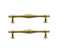 NIUSABOU Bow Pulls Door Handles, Cabinet Door Handles 2 Pieces Multiple Sizes Cupboard Pulls Zinc Alloy with Screws(Hole Distance 160Mm)