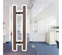 NIUSABOU Door Handle Barn, Double Sided Push Pull Barn Door Handle Round Bar Multicolor Multiple Sizes(B,80Cm(31 1/2In)*40Cm)