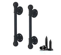 NIUSABOU Door Handle Barn, Industrial Pipe Door Pull Handle Barn Sliding Int Garage, Elderly Wall, 32/42/66 Cm(32Cm)