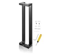 NIUSABOU Door Handle Barn, Sliding Barn Door Handle Double Sided Glass Grab Bar Farmhouse Silver Black 60-150cm(Black,Length 120Cm(47Inch))