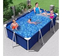 NIUSABOU Foldable Swimming Pool, Frame Above Ground Rectangular Swimming Pool Multiple Sizes(3m/10ft)