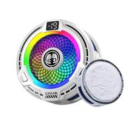 NIUSABOU Low Noise Phone Cooler, Phone Cooler Semiconductor 25dB Temp Control For Mobile Gamers Content Creators Multicolor(White)