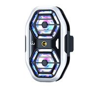 NIUSABOU Low Noise Phone Cooler, Portable Phone Cooling Fan Back Clip with Double Semiconductor Chip for 4-6.5 inch Phones(Digital display)
