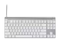 NIUSABOU Mechanical Gaming Keyboard, 87 Key White Mechanical Keyboard USB Wired Blue Brown Red Switch Aluminum Alloy White Backlight(Brown Switch)