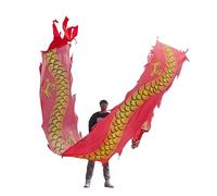NIUSABOU Outdoor Exercise Dance Dragon, Dragon Dance Cloth Silk Ribbon With Head, 6-10m, Multicolor(A,8m/26ft)