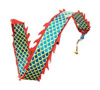 NIUSABOU Outdoor Exercise Dance Dragon, Silk Dragon Dance Set With Rope And Storage Bag Multicolor 6-12m(A,10m/32.8ft)