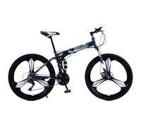 NIUSABOU Speed Lightweight Bike, 24/26 Inch Folding MTB 21 Speed Dual Suspension Dual Disc Brakes Multicolor All-Terrain(E,26 inch)