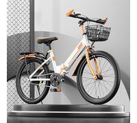 NIUSABOU Speed Lightweight Bike, Folding Bike for Children 8-15 Years, Carbon Steel, 18/20/22 inch(A,22inch)
