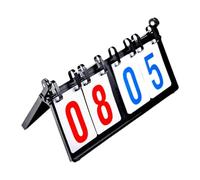 NIUSABOU Sports Tabletop Flip Scoring Board, 4 Digit Flip Tabletop Manual Scoreboard For Basketball Table Tennis Volleyball Football