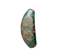 NIUSABOU Tianzhu Agate Bracelet, Five Eyes Lightning Dzi Bead Pendant Natural Agate 4.2x1.6x1.6cm 1.5mm Through-Hole