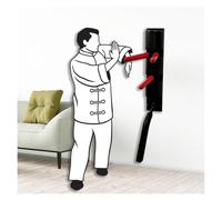 NIUSABOU Wing Chun Martial Arts Training Equipment, Hand Martial Arts Training, Gesture Wooden Man Pile Dummy, Multifunction spring pile, Home Martial Arts Training Device, for Tree or Soft Object