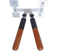 NIUSABOU Wing Chun Martial Arts Training Equipment, Wing Chun Kung Fu Wooden Dummy Head Pad, 2 in 1 Set for Training Boxing Kung Fu Kick