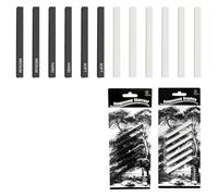 niusility 12 Pcs Graphite Stick, Charcoal Sticks for Drawing, Square Compressed Charcoal Sticks, Drawing Pencils Set for DIY Drawing Crafts, Art, Sketching, Shading, Beginners and Artists