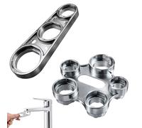 niusility 2 PCS Faucet Aerator Removal Tool, Metal Tap Aerator Removal Tool for Replacing Filters, Universal Faucet Bubbler Wrench Key, Tap Aerators Key Wrench 10 in 1, 6 in 1 M16/M18/M20/M22/M24/M28
