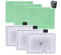 niusility 3 Pcs for CF1 Filter Service Pack 3 Month with 3 Pads, for Interpet CF1 Filter 3 Month Service Kit, Fish Tank Filters Cartridges for Aquarium (3 X Algaway Pads, 3 X Filters Cartridges)