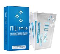 Niusmile Finger Teeth Wipes for Adults | Fresh Mint Brush Ups for White Teeth, Healthy Gums & Oral Cleaning | Disposable Finger Toothbrush | 24 Individually Wrapped Teeth Wipes
