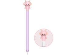 NIUTRENDZ Cute Dragon Case for Apple Pencil 2nd Generation Case Silicone Protective Cover Sleeve Skin Accessories【Magnetic Charging & Double Tap】 (Purple)