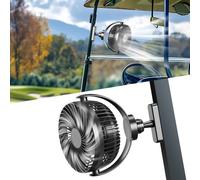 NiuWasmile 2 Pack Magnetic Golf Cart Fans Rechargeable,10000mAH Battery Operated Portable Fan with 3 Speeds,30H Working Time,LED Lantern,360° Rotatable Head, Fits EZGO/Club Car/Yamaha Golf Cart