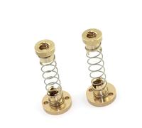 NIUXFOUZLJP 2Pcs T8 Anti Backlash Lead 2mm 4mm 8mm Screw Brass Spring Loaded Nut Elimination Gap Fit For Acme Threaded Rod 3D Printer(Pitch 2mm Lead 2mm)