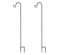 NIUXICH 2pcs Outdoor Shepherd Hooks,Adjustable Bird Feeder Pole Metal Hanger Hook Garden Plant Hooks,Shepherd Hooks Garden Stakes for Hanging Bird Feeders Solar Lights Poles
