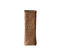 NIUXICH Rattan Woven Vase,Tall Natural Handmade Flower Basket Organizer for Weddings Home Nautical Party Spa Meditation Natural Home decor Spa