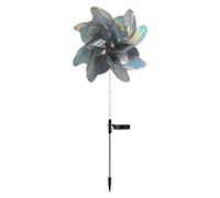 NIUXICH Solar Outdoor Windmill Lights,Solar Wind Spinner with Metal Garden Stake,Outdoor Decorative Windmill Wind Catcher for Yard Patio Christmas Holiday Decoration
