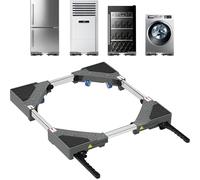 NIUXX Adjustable stand for washing machine: Mobile base with 360° rotating wheel - Universal base for washing machines and dryers from 42 to 69 cm - Load capacity of 400 kg