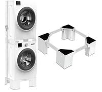 NIUXX Universal Refrigerator Base with 4 Strong Feet, Furniture Base with Hight Feet 16.1 cm, Adjustable Width 46-69 cm Washing Machine Stand, Washer and Dryer Pedestal for Small Appliances