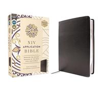 NIV Application Bible, European Bonded Leather, Black, Red Letter, Comfort Print: Bringing the Ancient Message of the Bible Into Your World (NIV Application Commentary Resources)