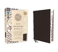 NIV Application Bible, Genuine Leather, Calfskin, Black, Red Letter, Thumb Indexed, Comfort Print: Bringing the Ancient Message of the Bible Into Your World (NIV Application Commentary Resources)
