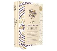 NIV Application Bible, Hardcover, Multi-Cream, Red Letter, Comfort Print: Bringing the Ancient Message of the Bible Into Your World (NIV Application Commentary Resources)