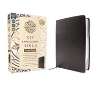 NIV Application Bible, Large Print, European Bonded Leather, Black, Red Letter, Comfort Print: Bringing the Ancient Message of the Bible Into Your World (NIV Application Commentary Resources)