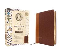 NIV Application Bible, Large Print, Leathersoft, Brown, Red Letter, Comfort Print: Bringing the Ancient Message of the Bible Into Your World (NIV Application Commentary Resources)