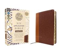 NIV Application Bible, Large Print, Leathersoft, Brown, Red Letter, Thumb Indexed, Comfort Print: Bringing the Ancient Message of the Bible Into Your World (NIV Application Commentary Resources)