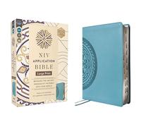 NIV Application Bible, Large Print, Leathersoft, Teal, Red Letter, Thumb Indexed, Comfort Print: Bringing the Ancient Message of the Bible Into Your World (NIV Application Commentary Resources)