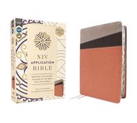 NIV Application Bible, Leathersoft, Coral/Gray, Red Letter, Thumb Indexed, Comfort Print: Bringing the Ancient Message of the Bible Into Your World (NIV Application Commentary Resources)