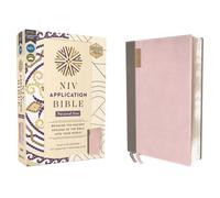 NIV Application Bible, Personal Size, Leathersoft, Pink/Gray, Red Letter, Comfort Print: Bringing the Ancient Message of the Bible Into Your World (NIV Application Commentary Resources)