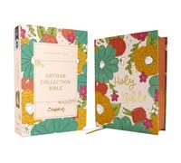 Niv, Artisan Collection Bible, Cloth Over Board, Multi-Color/Floral, Red Letter, Comfort Print