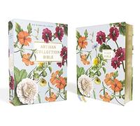 Niv, Artisan Collection Bible, Leathersoft, Blue Floral, Red Letter Edition, Comfort Print
