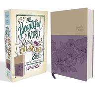 NIV, Beautiful Word Coloring Bible, Large Print, Imitation Leather, Purple/Tan: New International Version, Purple / Tan, Leathersoft