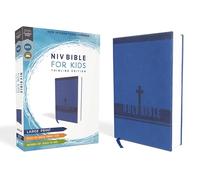 Niv, Bible for Kids, Large Print, Leathersoft, Blue, Red Letter, Comfort Print: Thinline Edition