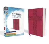 Niv, Bible for Kids, Large Print, Leathersoft, Pink, Red Letter, Comfort Print: Thinline Edition